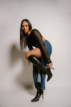 Load image into Gallery viewer, She's An Icon Dark Denim Maxi Skirt