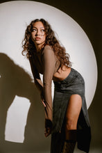 Load image into Gallery viewer, She's An Icon Black Denim Maxi Skirt