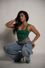 Load image into Gallery viewer, Coming In Hot Green Corset
